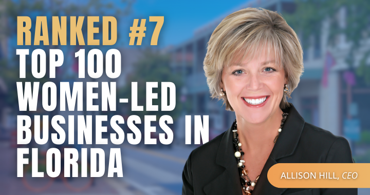 LifeView Group ranked #7 on Top 100 Women-led Businesses in Florida