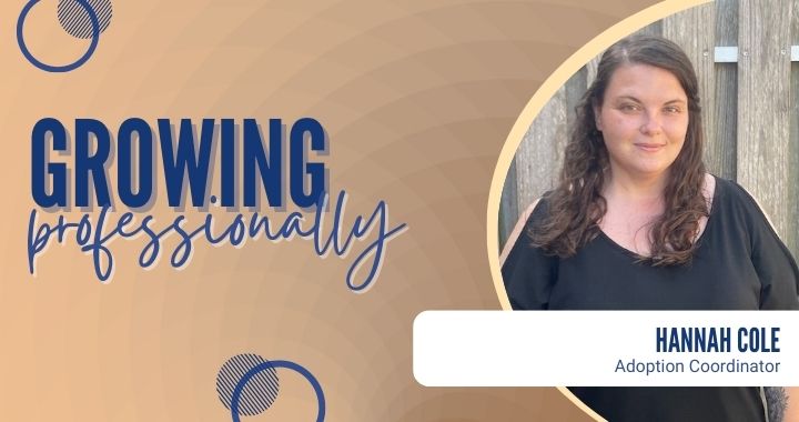 Growing Professionally cover image of Hannah Cole