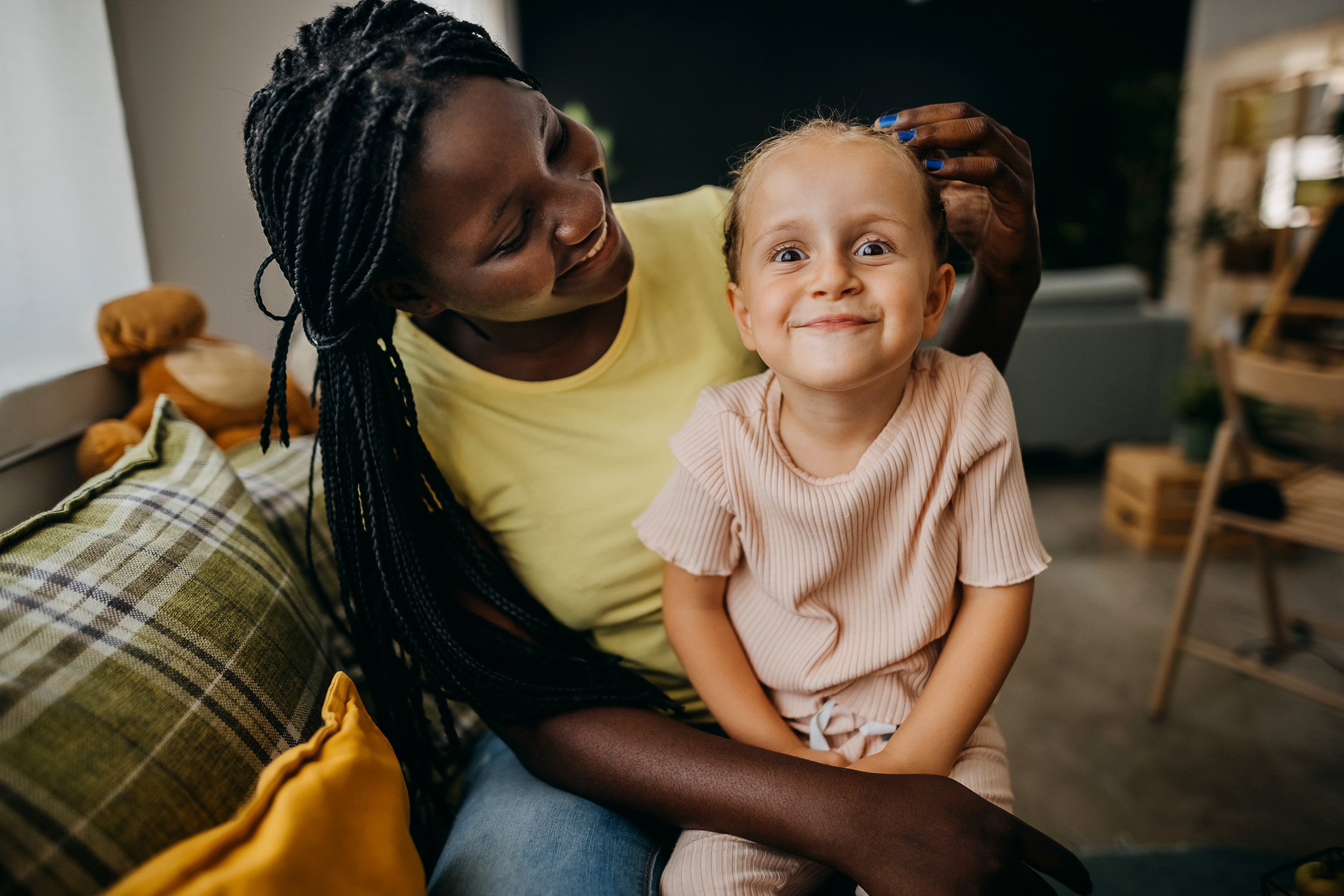 adopted mom with cute kid